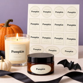 Autocollants parfum citrouille ou pumpkin