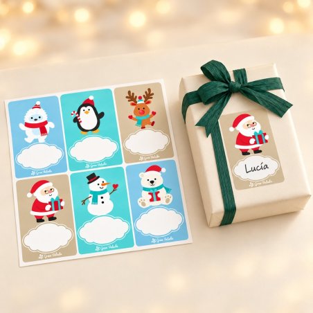 Pegatinas navidad escribir
