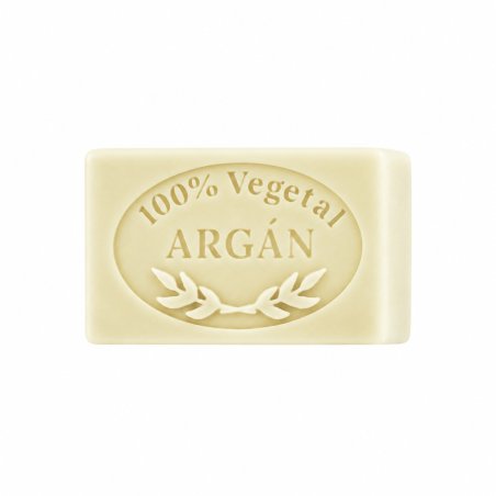 Molde jabon de argan — jabón sobre fondo blanco