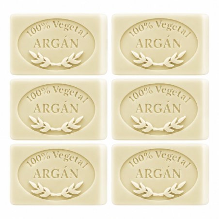 Molde jabon de argan — seis pastillas de jabón