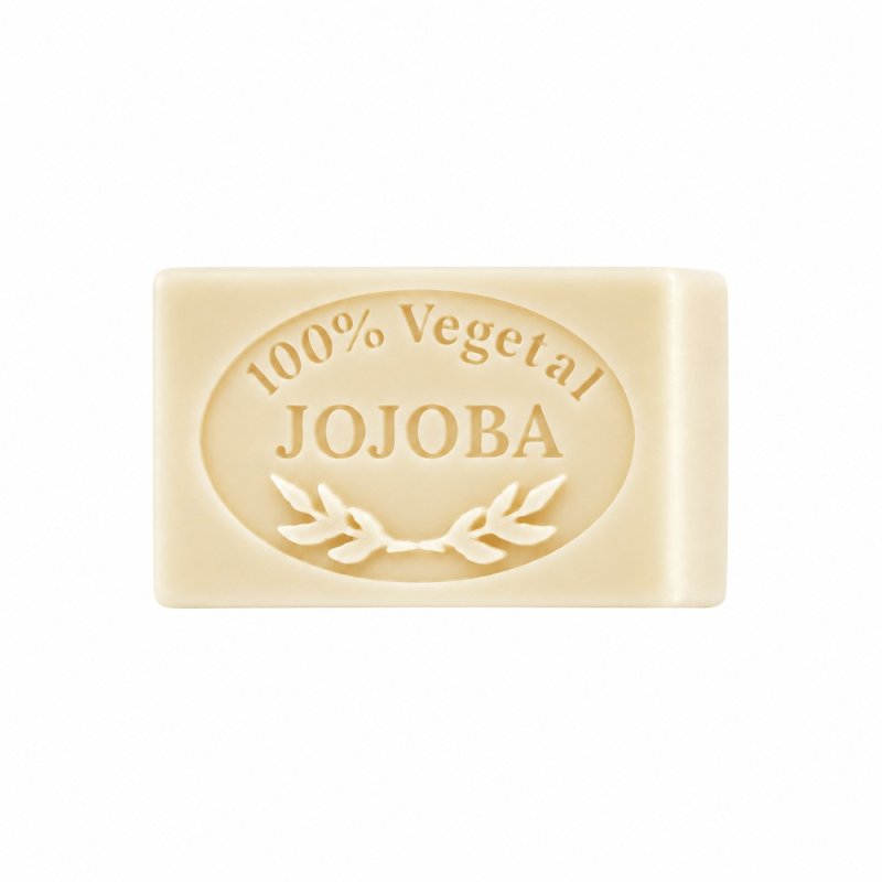 Molde jabon de jojoba — jabón sobre fondo blanco