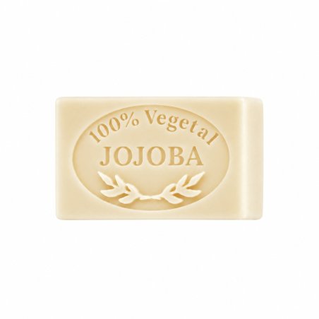 Molde jabon de jojoba — jabón sobre fondo blanco