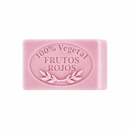 Molde jabon de frutos rojos — jabón sobre fondo blanco