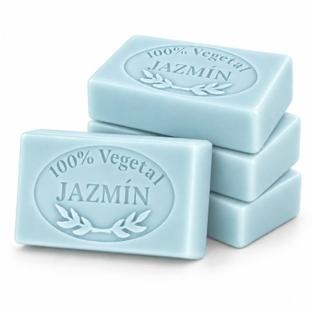 Molde jabon de jazmin — cuatro jabones apilados