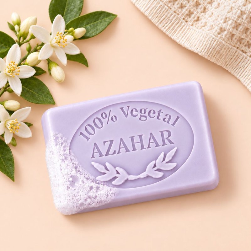Molde jabon de azahar — jabón en escena lifestyle