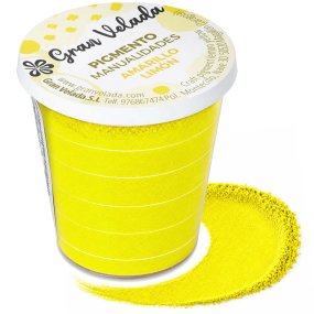 Pigmento amarelo limao para artesanatos