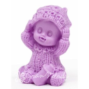 Molde de silicone bebe feliz