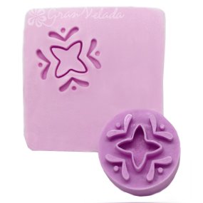 Sello para jabones decoracion estrella