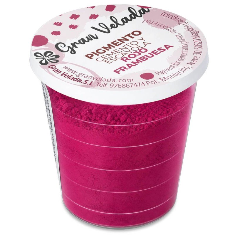 Embalagem de pigmento vermelho framboesa para cimento e gesso Gran Velada