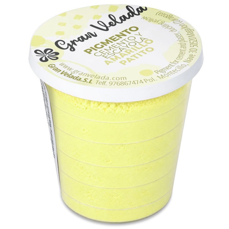 Pot de pigment jaune pâle pour ciment et plâtre Gran Velada
