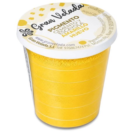 Envase de pigmento amarillo huevo para cemento y escayola Gran Velada