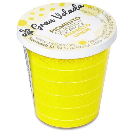 Embalagem de pigmento amarelo limão para cimento e gesso Gran Velada