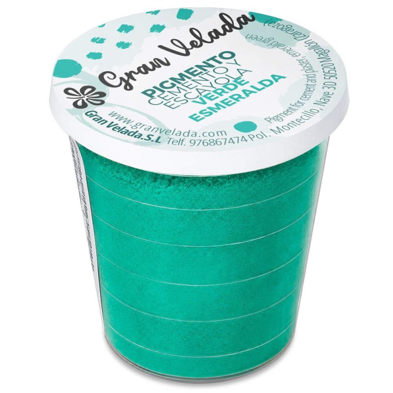 Embalagem de pigmento verde esmeralda para cimento e gesso Gran Velada