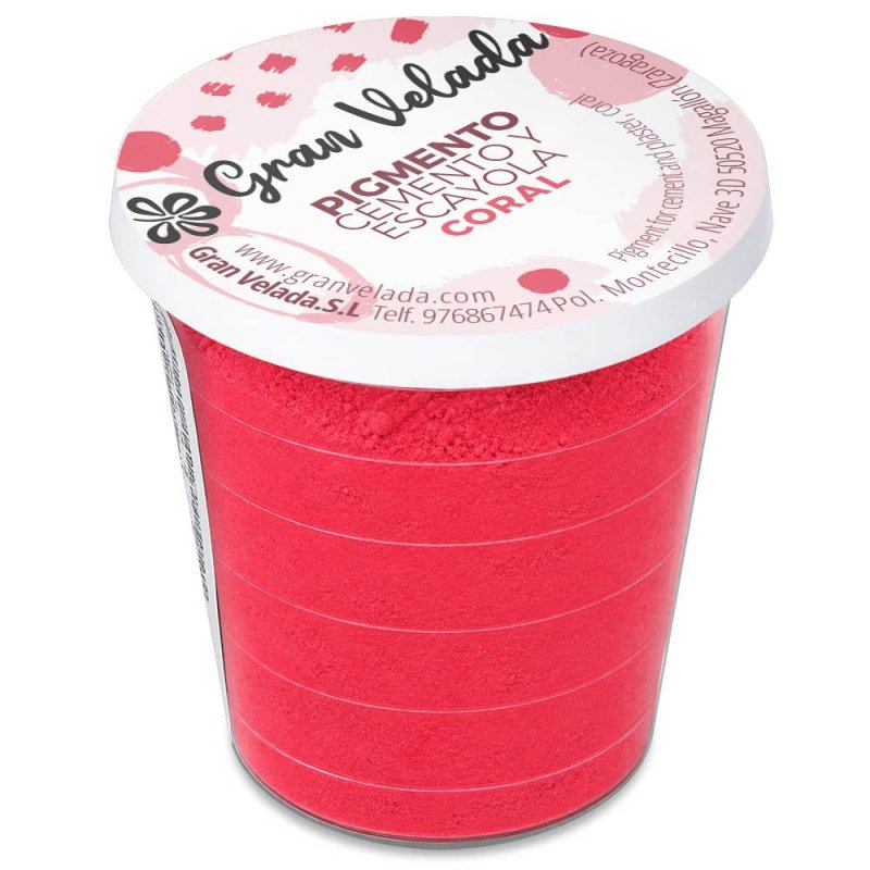 Embalagem de pigmento coral para cimento e gesso Gran Velada