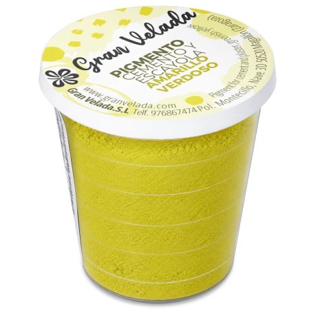 Pot de pigment jaune verdâtre pour ciment et plâtre Gran Velada