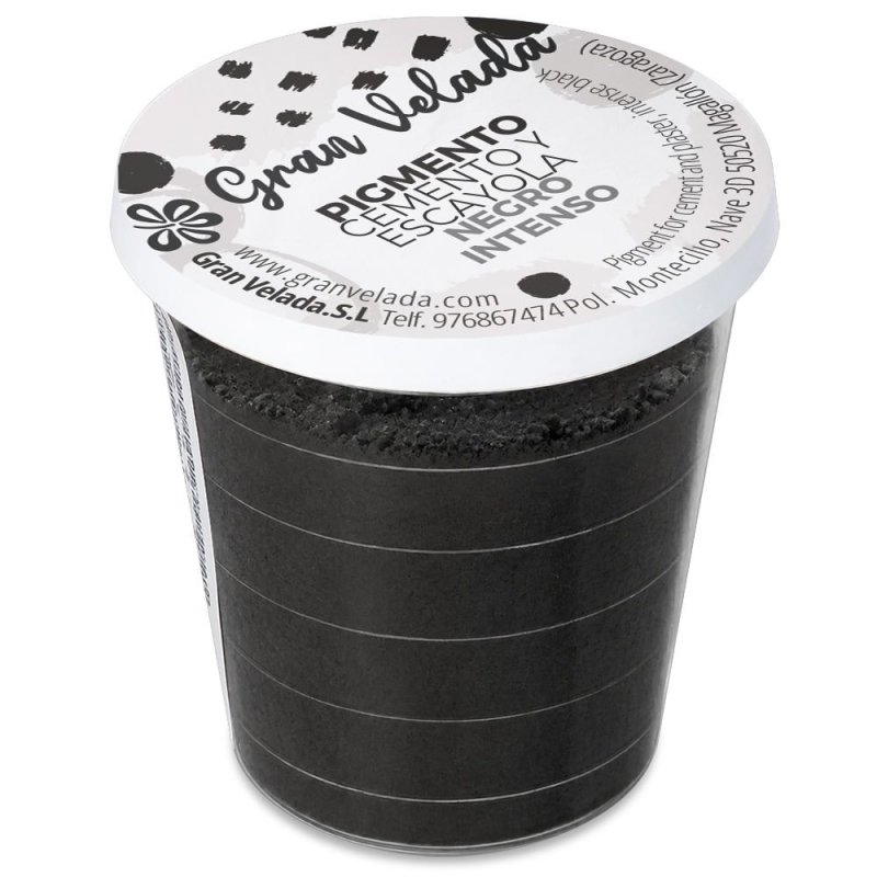 Embalagem de pigmento preto intenso para cimento e gesso Gran Velada