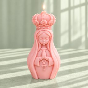 Molde para velas virgen coronada