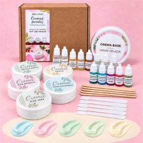 Kit pour faire ses crèmes visage maison. Matériel et instructions