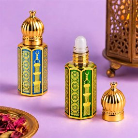 Frasco roll-on para perfume árabe 12 ml