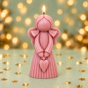 Molde para velas niña ángel de Navidad 9,5 cm