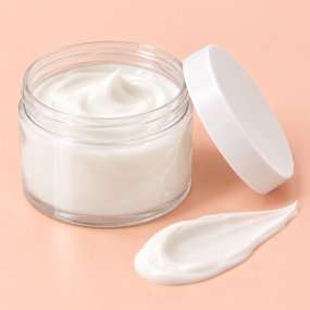 Pots transparents 200 ml couvercle blanc