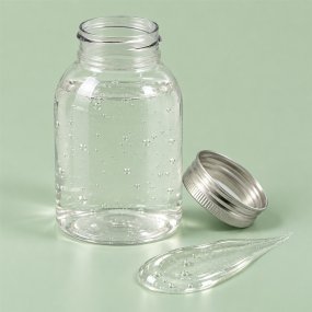 Bote 250 ml de plastico tapa de aluminio