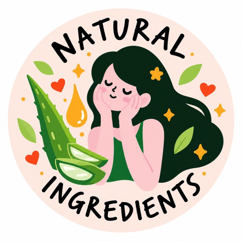 Diseño individual de pegatinas redondas natural ingredients.