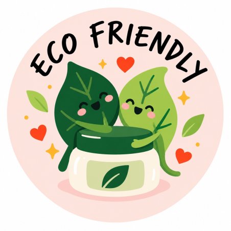 Diseño individual de pegatinas redondas eco friendly.