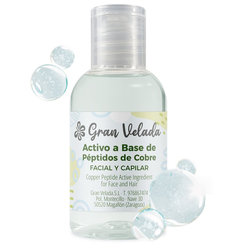 Actif peptides de cuivre visage et cheveux