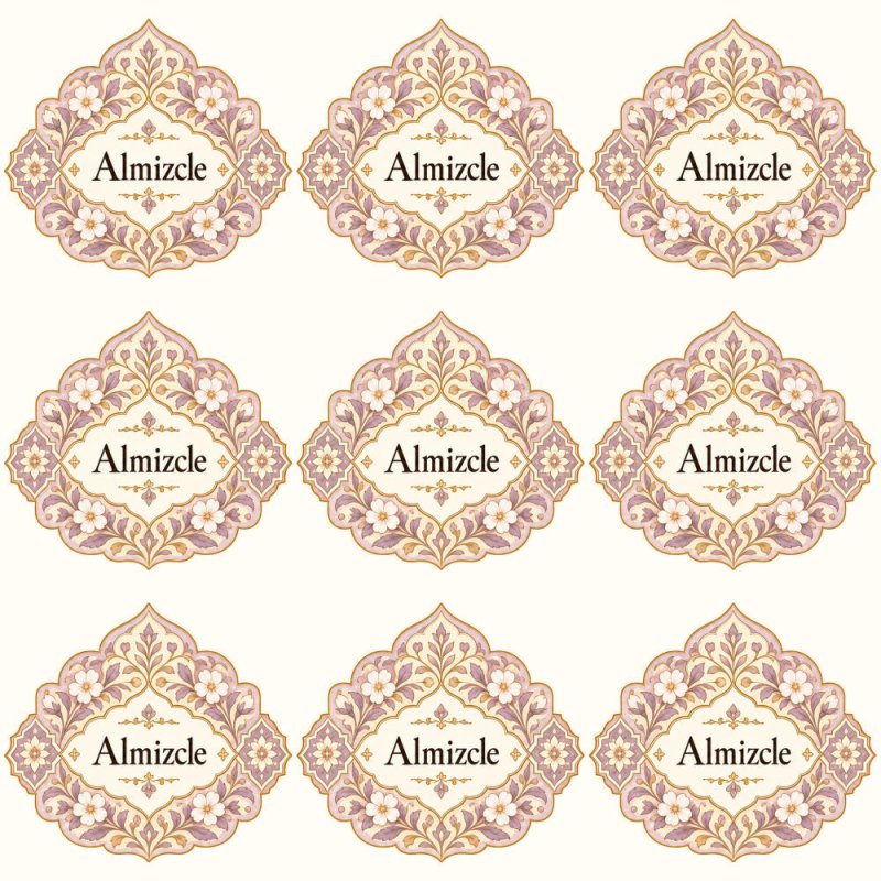 Pegatinas aroma almizcle estilo árabe: blíster de 9 pegatinas.