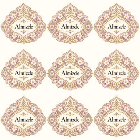 Pegatinas aroma almizcle estilo árabe: blíster de 9 pegatinas.