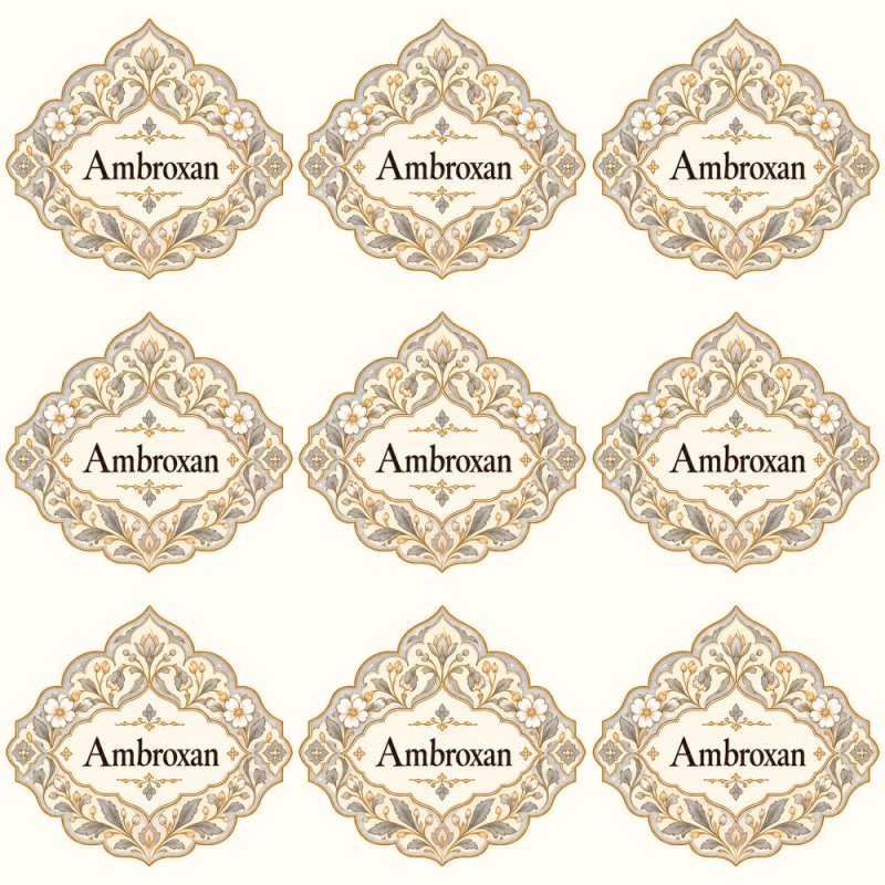 Pegatinas aroma ambroxan estilo árabe: blíster de 9 pegatinas.