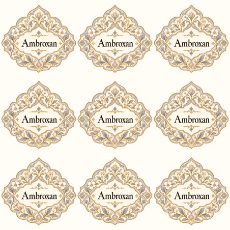 Pegatinas aroma ambroxan estilo árabe: blíster de 9 pegatinas.