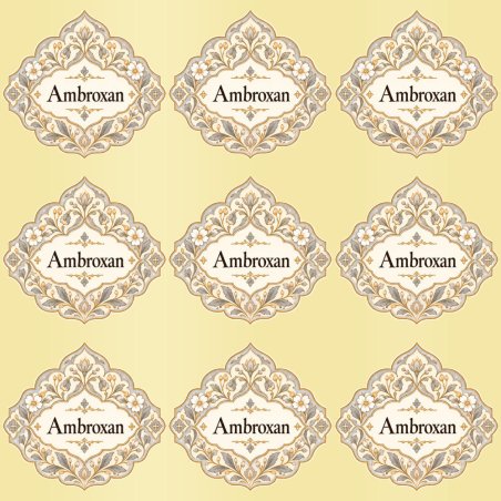 Pegatinas aroma ambroxan estilo árabe: blíster de 9 pegatinas con el vinilo sobrante retirado.