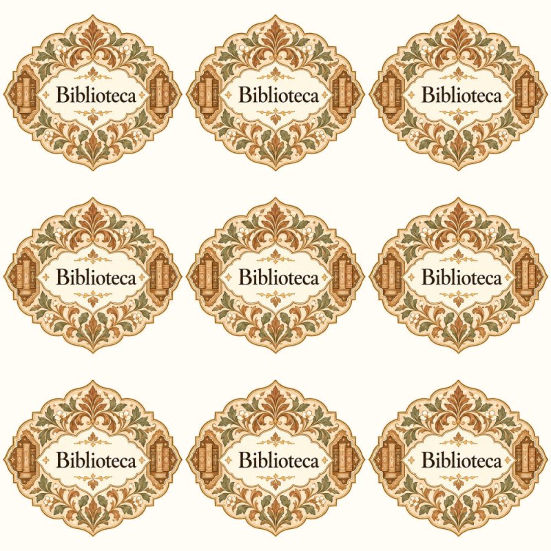 Pegatinas aroma biblioteca estilo árabe: blíster de 9 pegatinas.