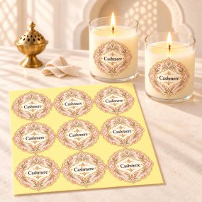 Autocollants parfum cashmere style oriental
