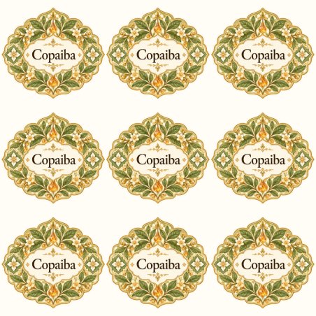 Pegatinas aroma copaiba estilo árabe: blíster de 9 pegatinas.