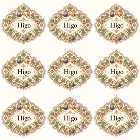 Pegatinas aroma higo estilo árabe: blíster de 9 pegatinas.