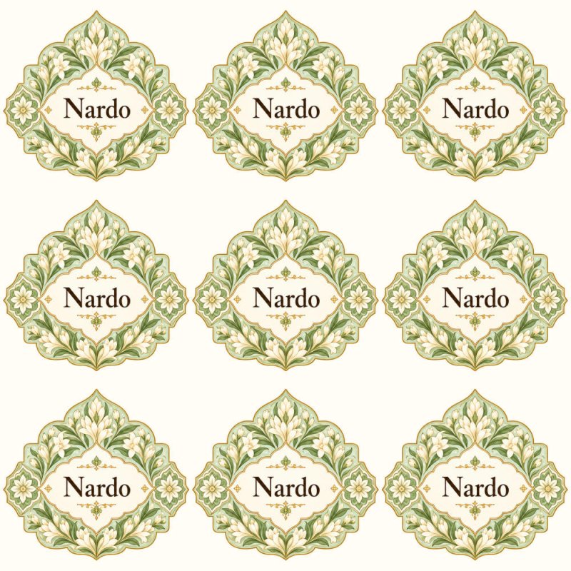 Pegatinas aroma nardo estilo árabe: blíster de 9 pegatinas.