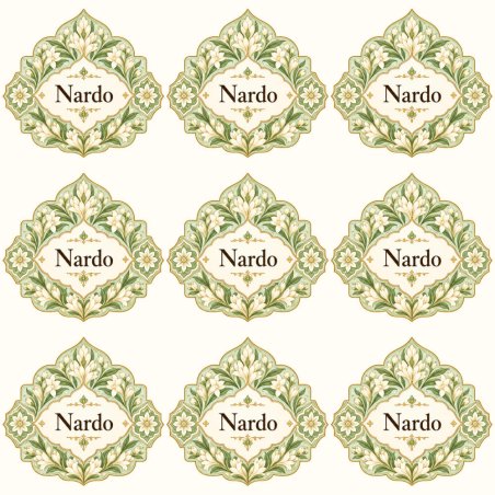 Pegatinas aroma nardo estilo árabe: blíster de 9 pegatinas.