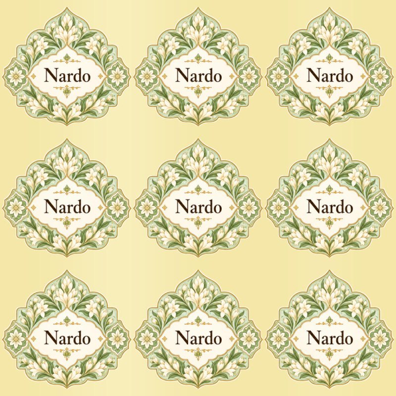 Pegatinas aroma nardo estilo árabe: blíster de 9 pegatinas con el vinilo sobrante retirado.