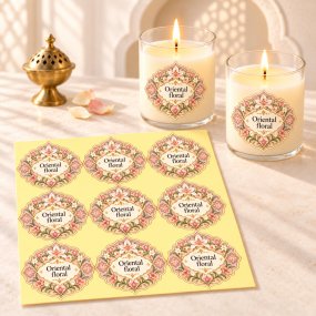 Autocolantes aroma oriental floral estilo árabe