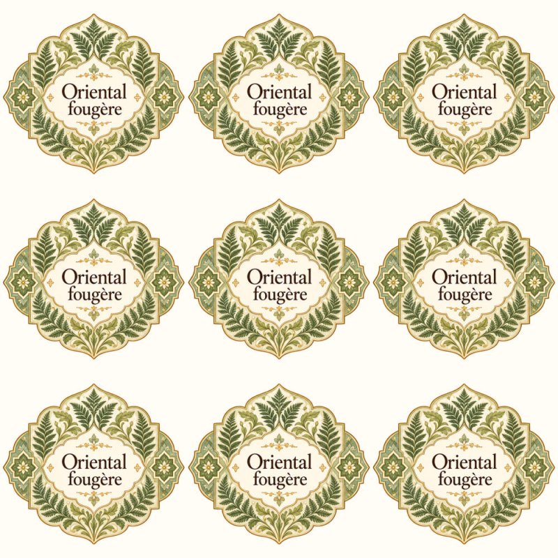 Pegatinas aroma oriental fougère estilo árabe: blíster de 9 pegatinas.