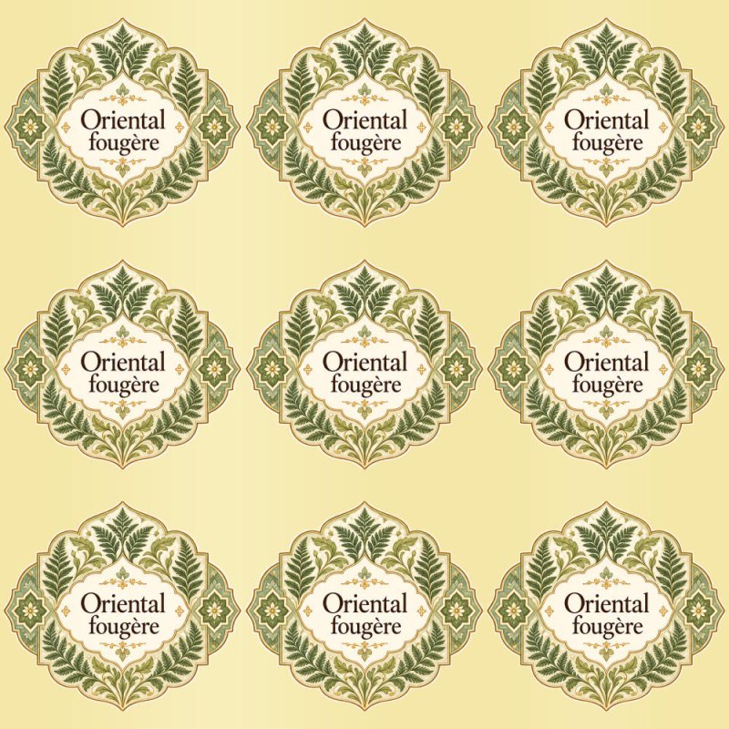 Pegatinas aroma oriental fougère estilo árabe: blíster de 9 pegatinas con el vinilo sobrante retirado.