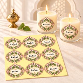 Autocolantes aroma patchouli estilo árabe