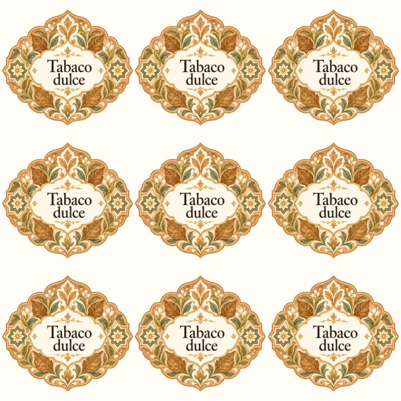 Pegatinas aroma tabaco dulce estilo árabe: blíster de 9 pegatinas.