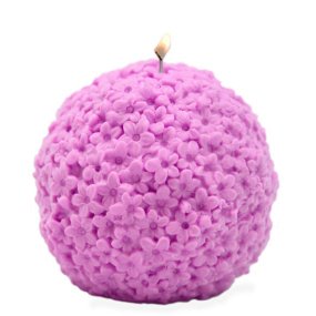 Molde para hacer velas Esfera Florecitas Molde para hacer velas Esfera Florecitas