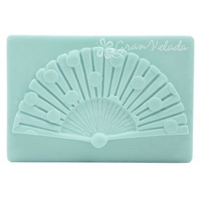 Forma de silicone para sabão leque