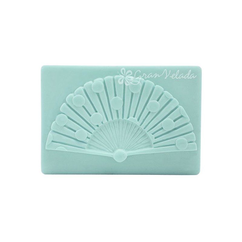 Forma de silicone para sabão leque