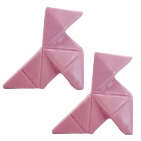 Molde 2 pajaritas de papel 3D Molde 2 pajaritas de papel 3D